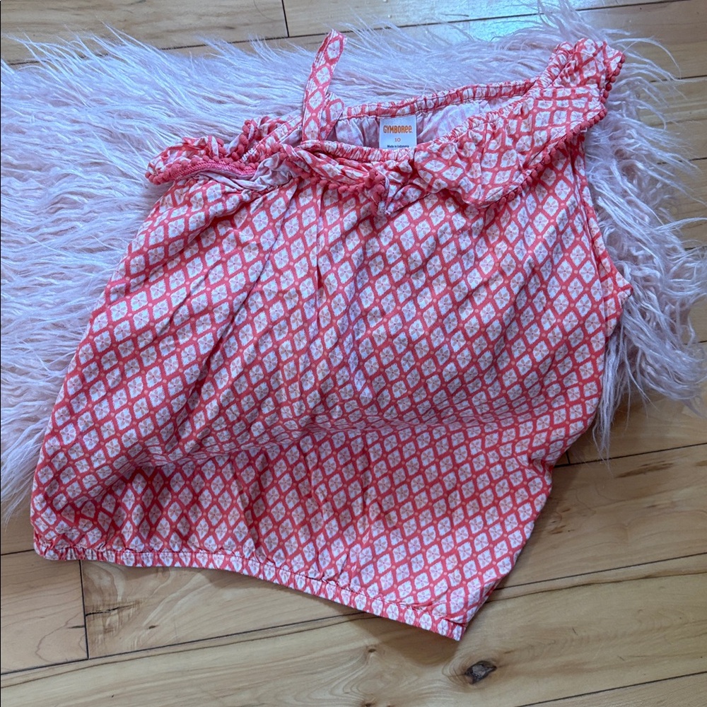 Gymboree Size 10 Pink and White Tank Top
